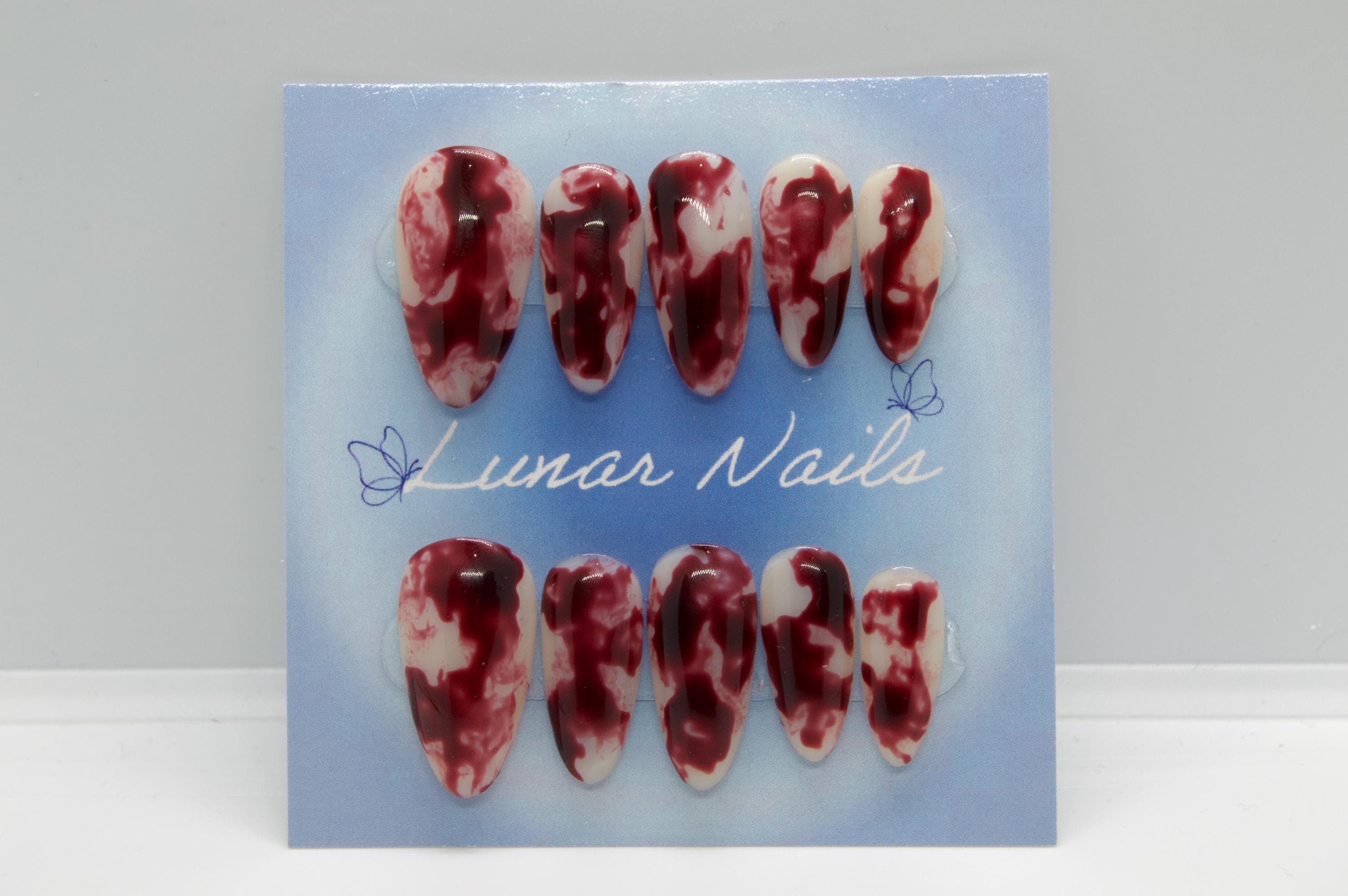 Handmade “Bloody Mary” Press On Nails
