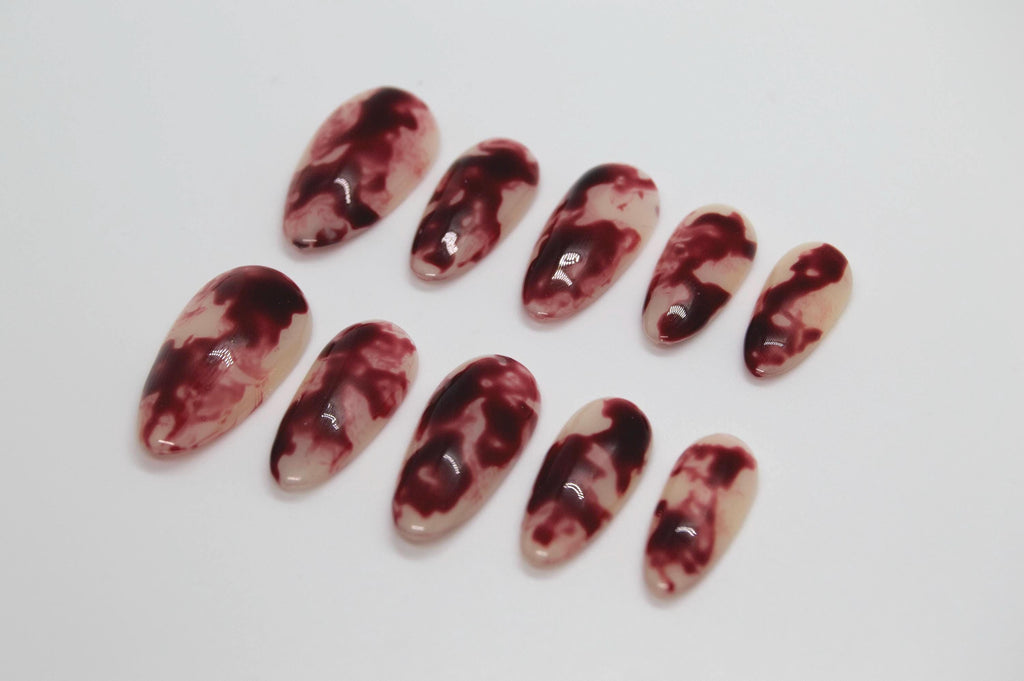 Handmade “Bloody Mary” Press On Nails