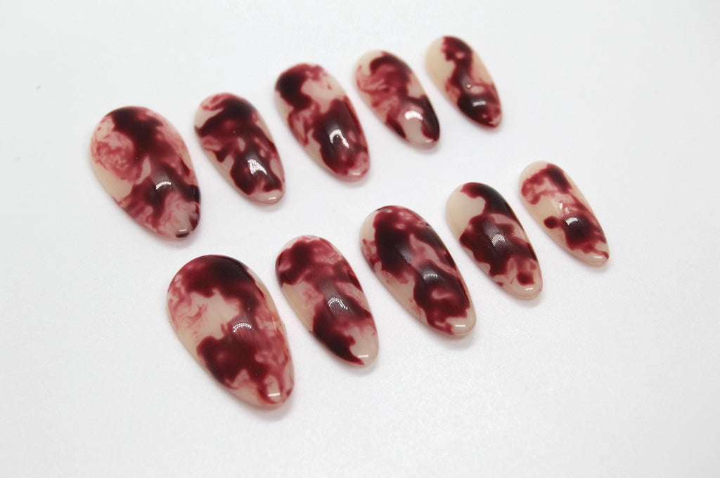 Handmade “Bloody Mary” Press On Nails