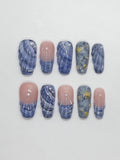 Blue ocean press on nail set
